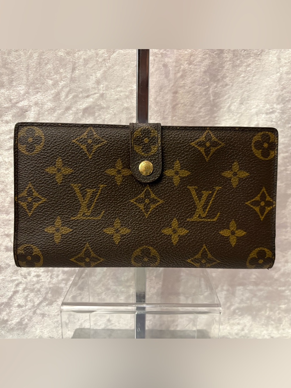 Louis Vuitton Monogram Long French Purse Wallet Vintage